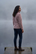 Plush Zip-up Jacket with Stand Collar | Senna