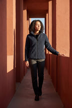 Plush Zip-up Jacket with Stand Collar | Senna