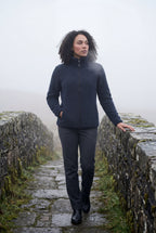 Plush Zip-up Jacket with Stand Collar | Senna