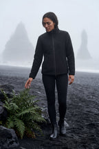 Plush Zip-up Jacket with Stand Collar | Senna