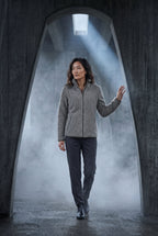 Plush Zip-up Jacket with Stand Collar | Senna
