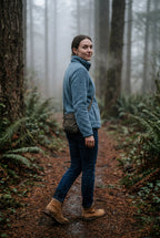 Plush Zip-up Jacket with Stand Collar | Senna
