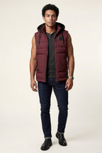 Liam | Quilted Hooded Puffer Vest with Zip Pockets