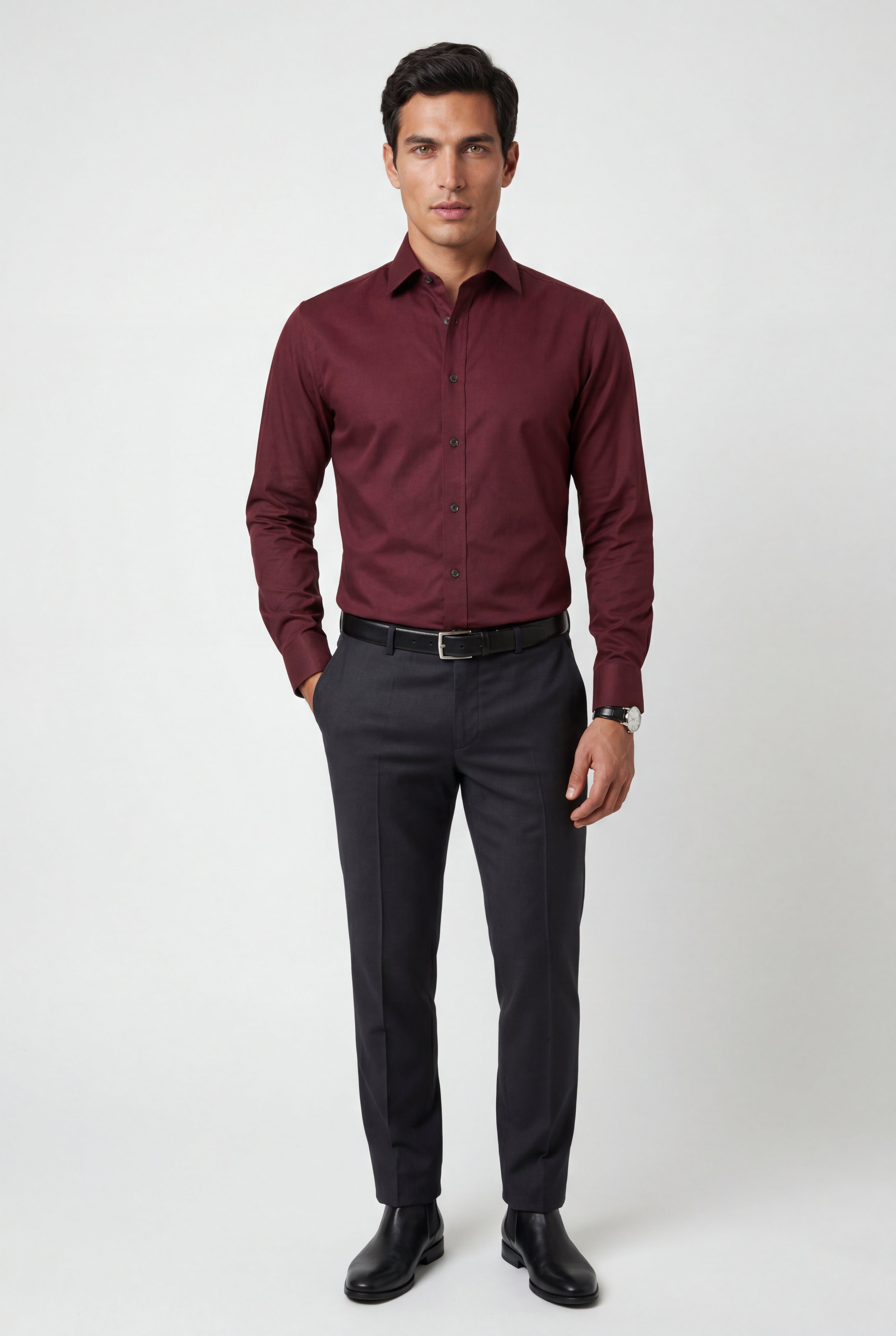 Gio | Slim Fit Classic Collar Button-up Shirt
