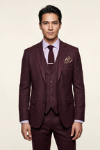 Liam | Slim Fit Three-piece Tailored Formal Suit Set