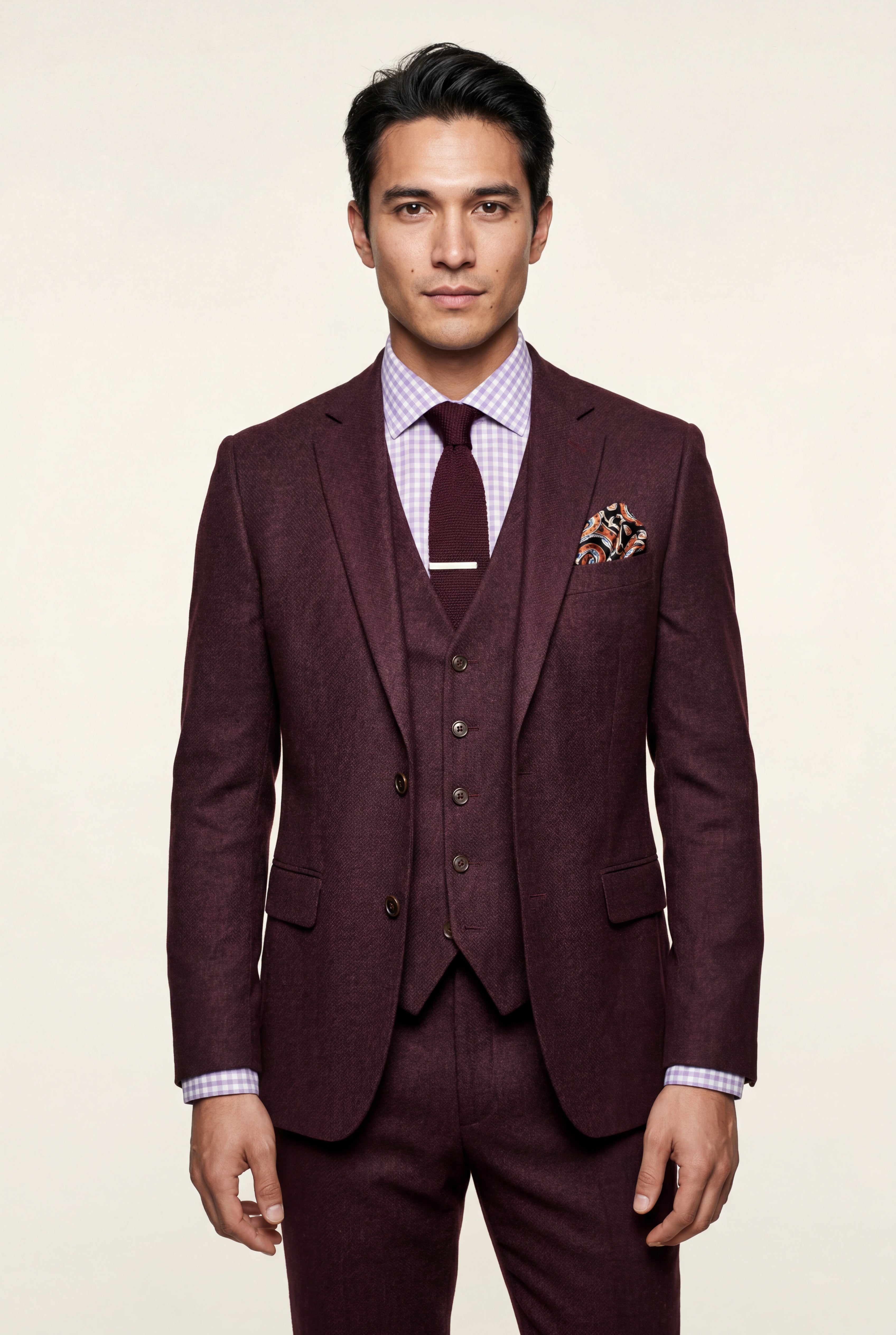 Liam | Slim Fit Three-piece Tailored Formal Suit Set
