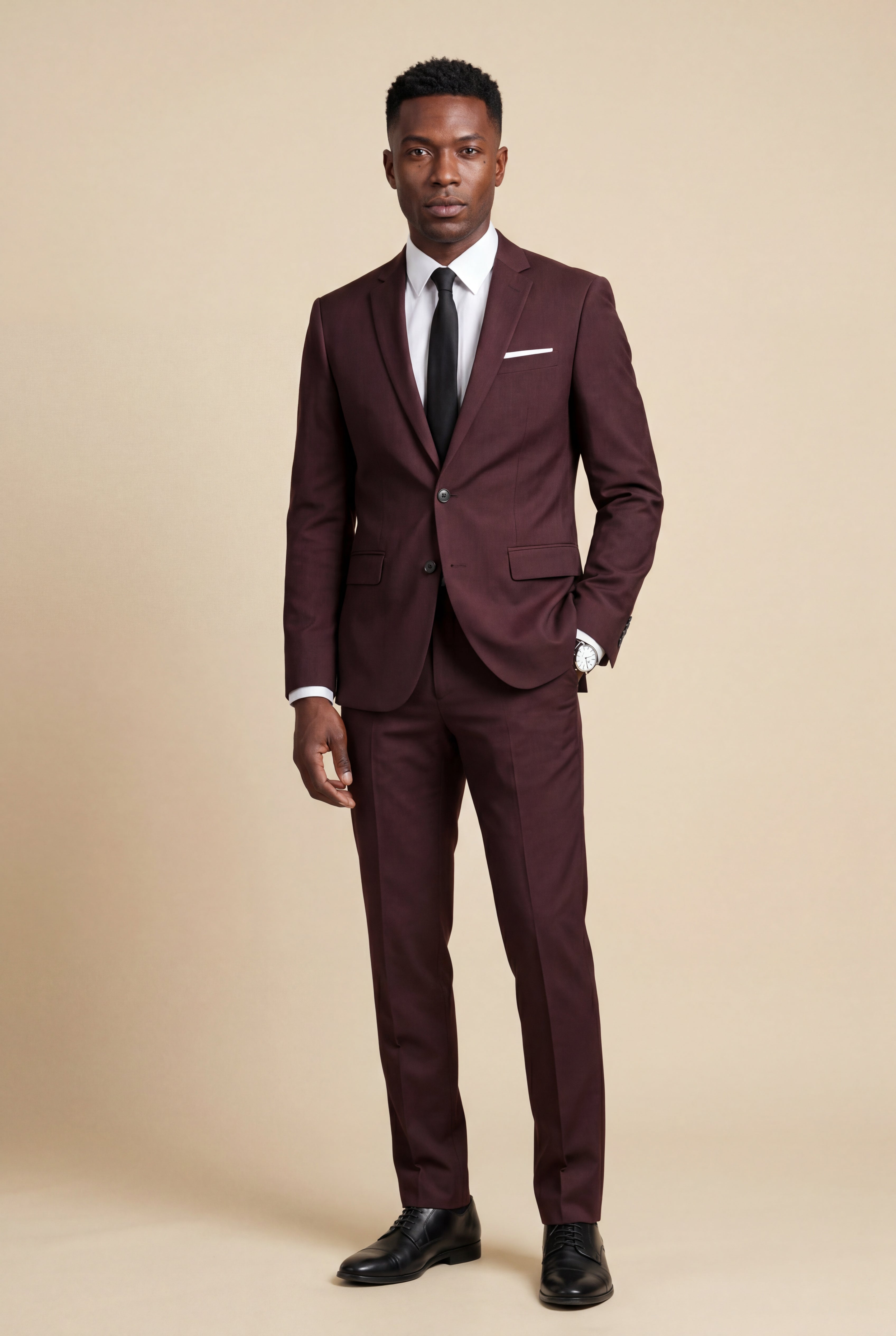 Liam | Slim Fit Two-piece Business Suit with Notched Lapel