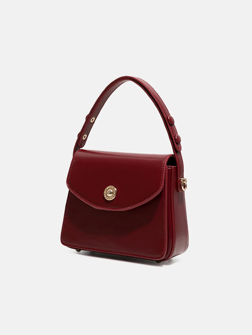 Lieke | Structured Shoulder Bag with Gold Hardware and Adjustable Strap