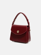 Lieke | Structured Shoulder Bag with Gold Hardware and Adjustable Strap