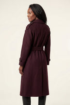 Kim | Women's Double-Breasted Belted -Blend Trench Coat