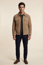 Liam | Boxy Trucker Jacket with Classic Collar