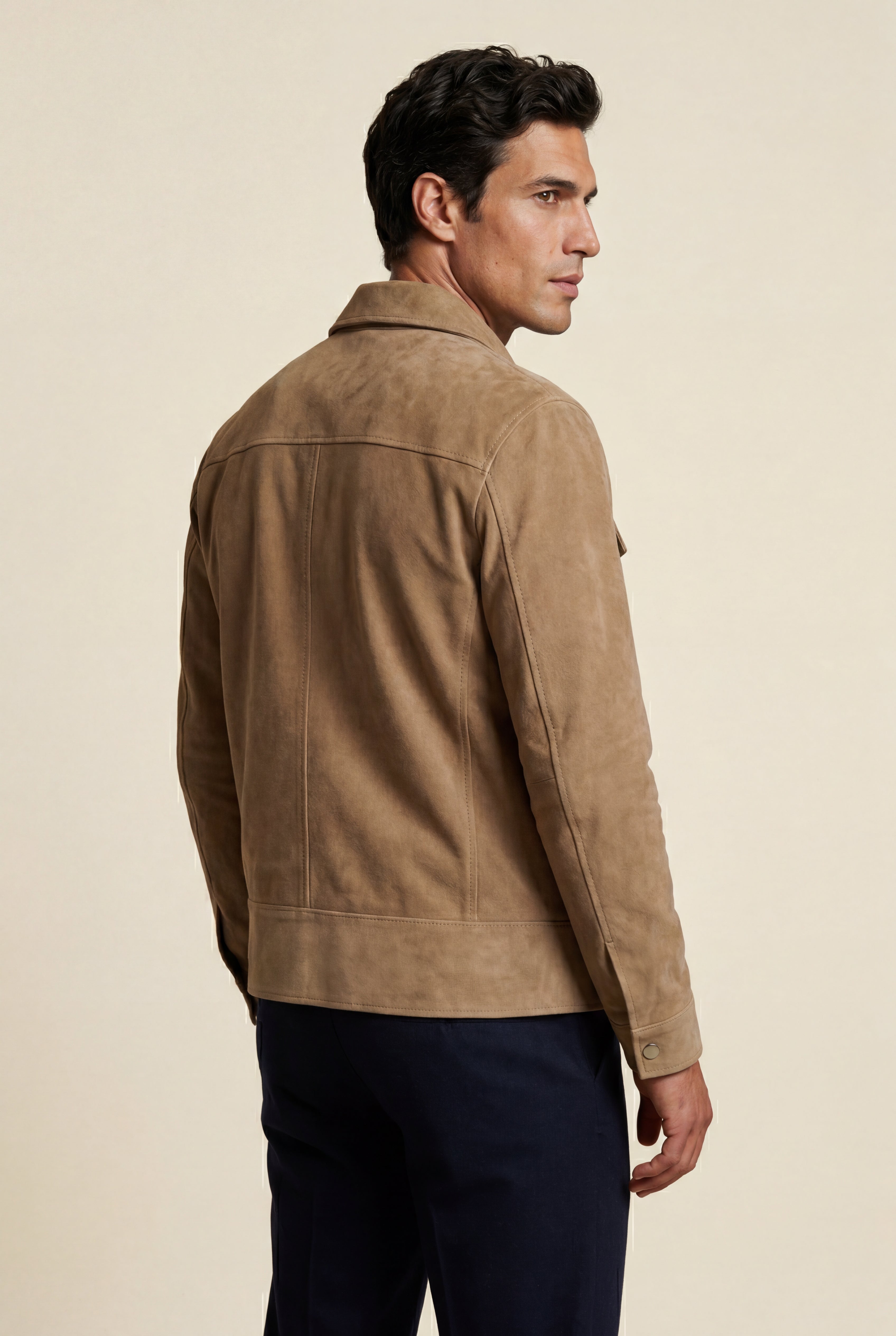 Liam | Boxy Trucker Jacket with Classic Collar