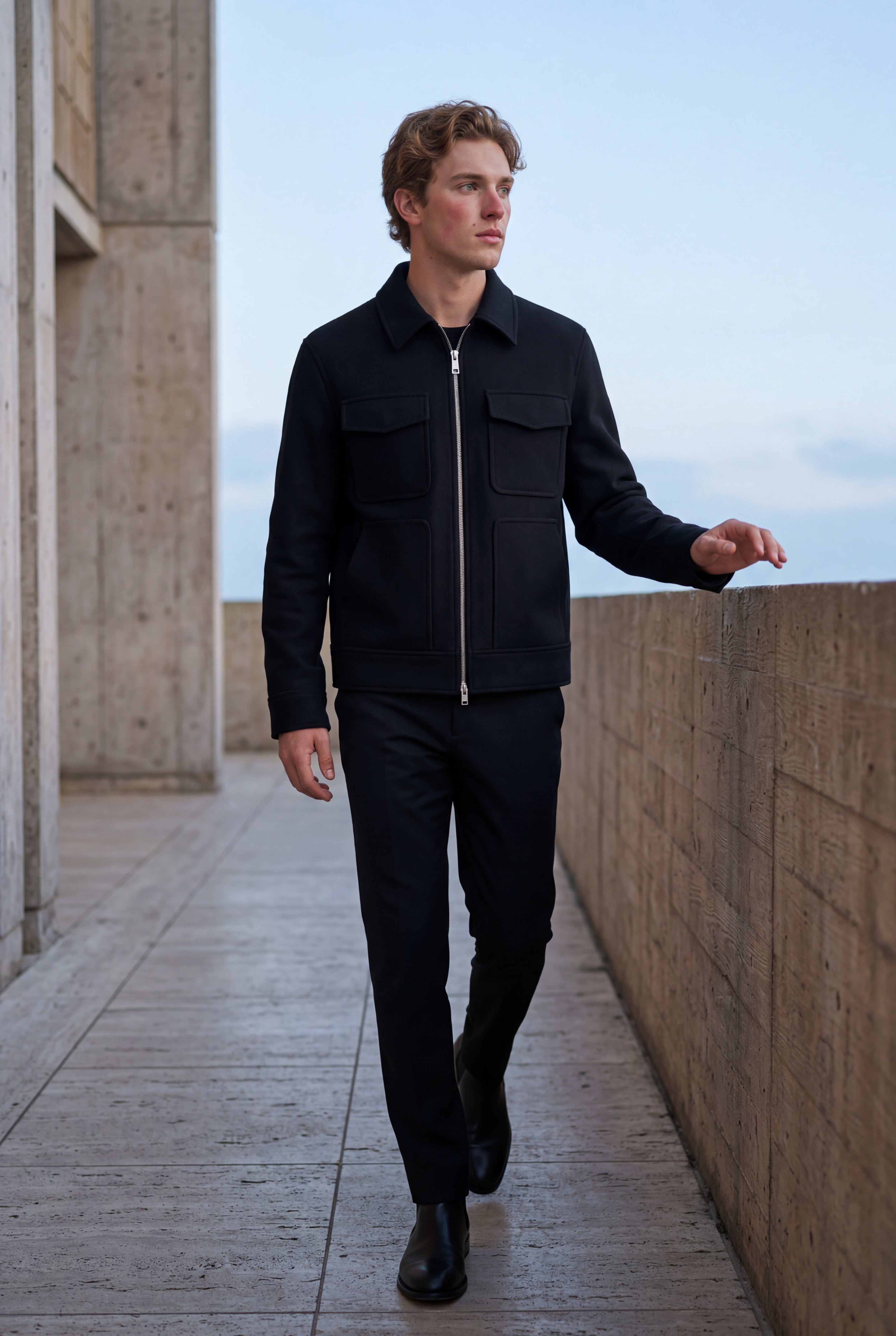 Liam | Boxy Trucker Jacket with Classic Collar