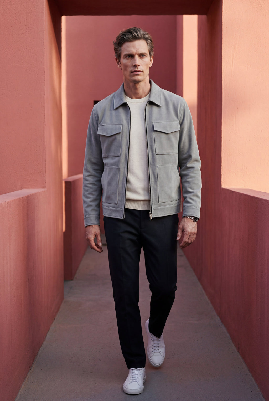 Liam | Boxy Trucker Jacket with Classic Collar