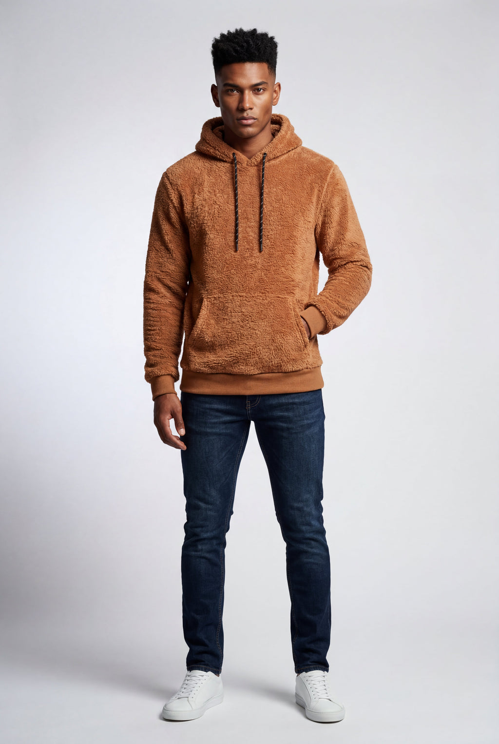 Liam | Modern Fit Plush Hoodie with Kangaroo Pocket