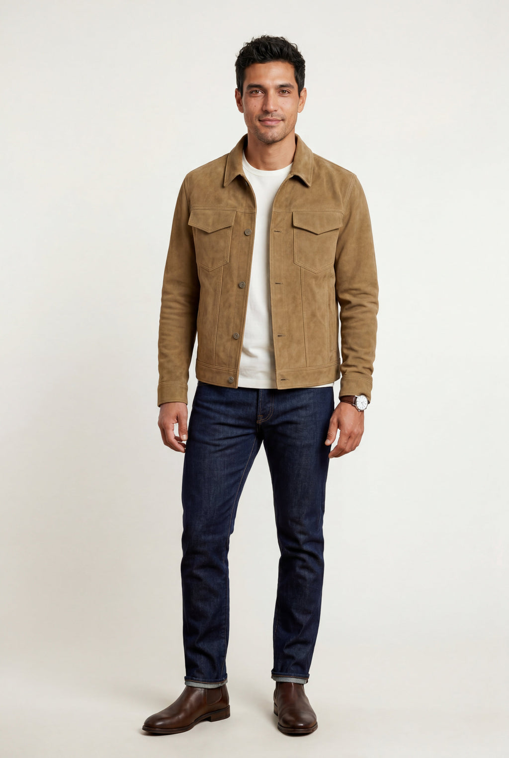 Liam | Structured Trucker Jacket with Button Closure