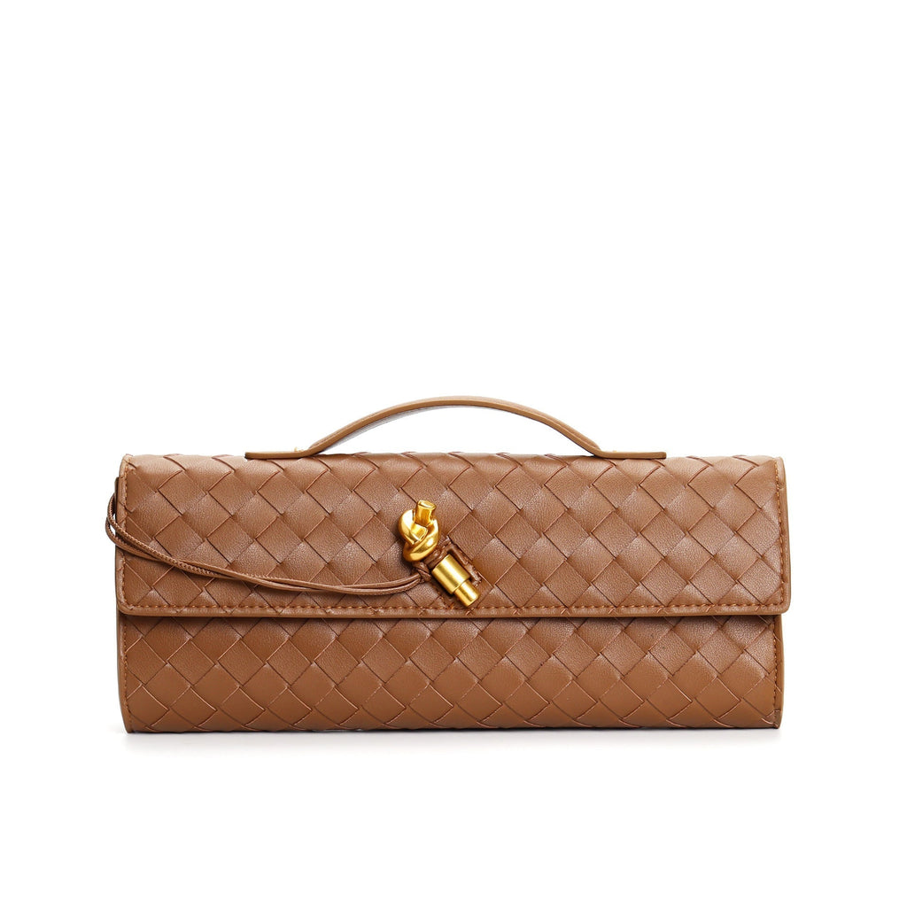Lieke | Metallic Structured Clutch Shoulder Bag