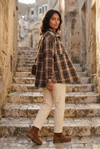 Relaxed Fit Checked Long Sleeve Shirt with Classic Collar