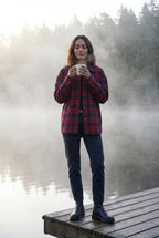 Relaxed Fit Checked Long Sleeve Shirt with Classic Collar