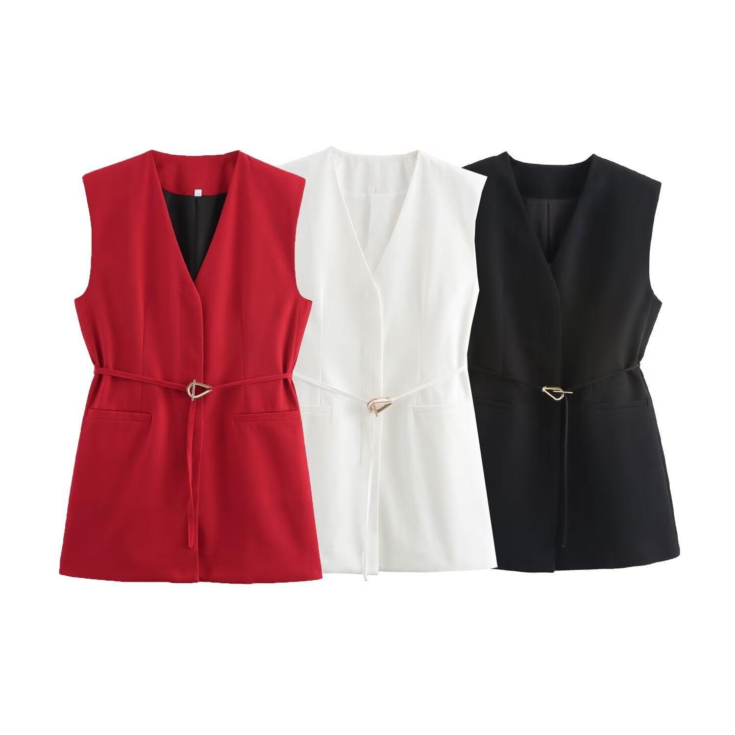 The Mae Elisa Tailored Vest & Wide Leg Pants