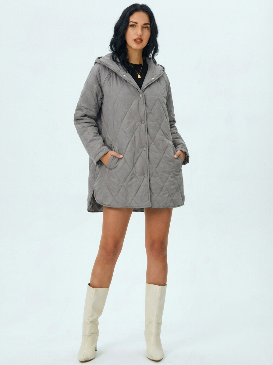 Lina | Quilted Hooded Jacket