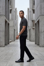 Men's Slim Fit Knitted Short Sleeve T-Shirt | Liam
