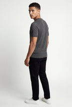 Men's Slim Fit Knitted Short Sleeve T-Shirt | Liam