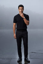 Men's Slim Fit Knitted Short Sleeve T-Shirt | Liam