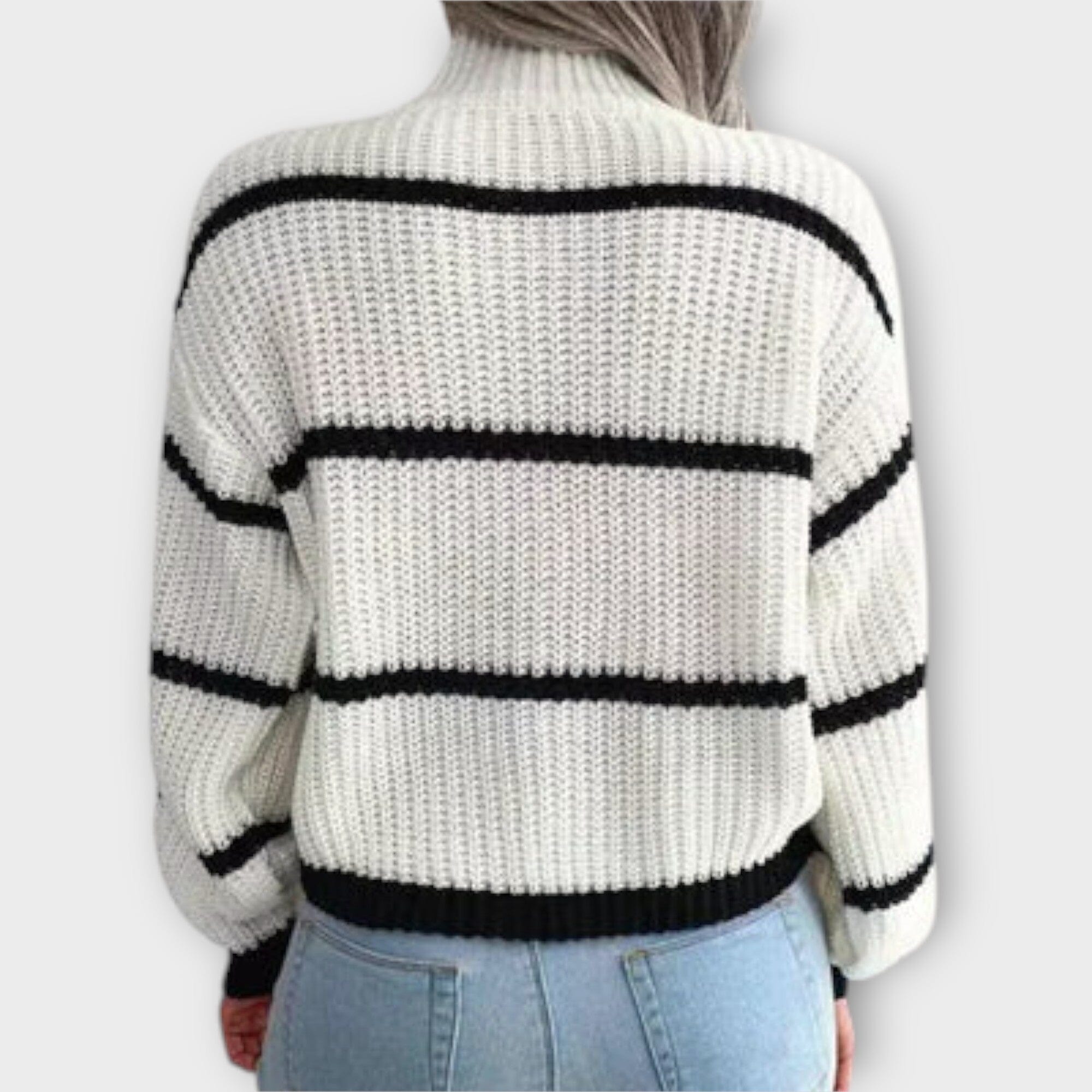 Chavelly - Striped Turtleneck Sweater