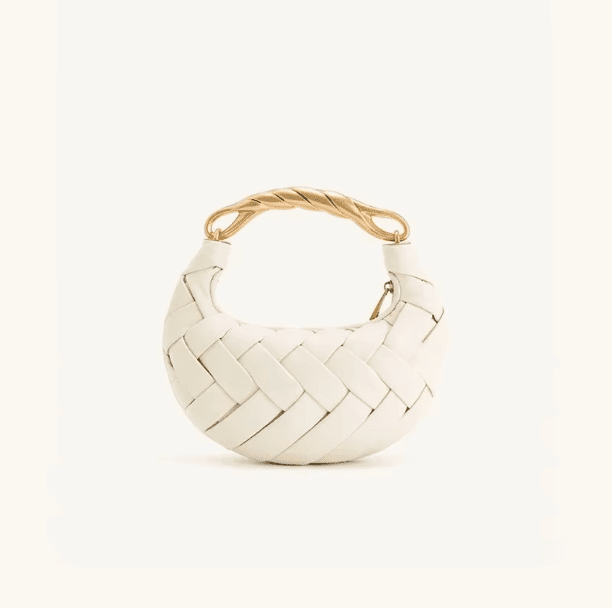Lieke | Crescent Crossbody Bag with Gold Twisted Handle