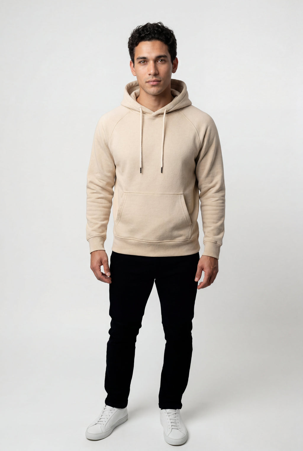 Men's Classic Drawstring Hood Regular Fit Pullover Hoodie
