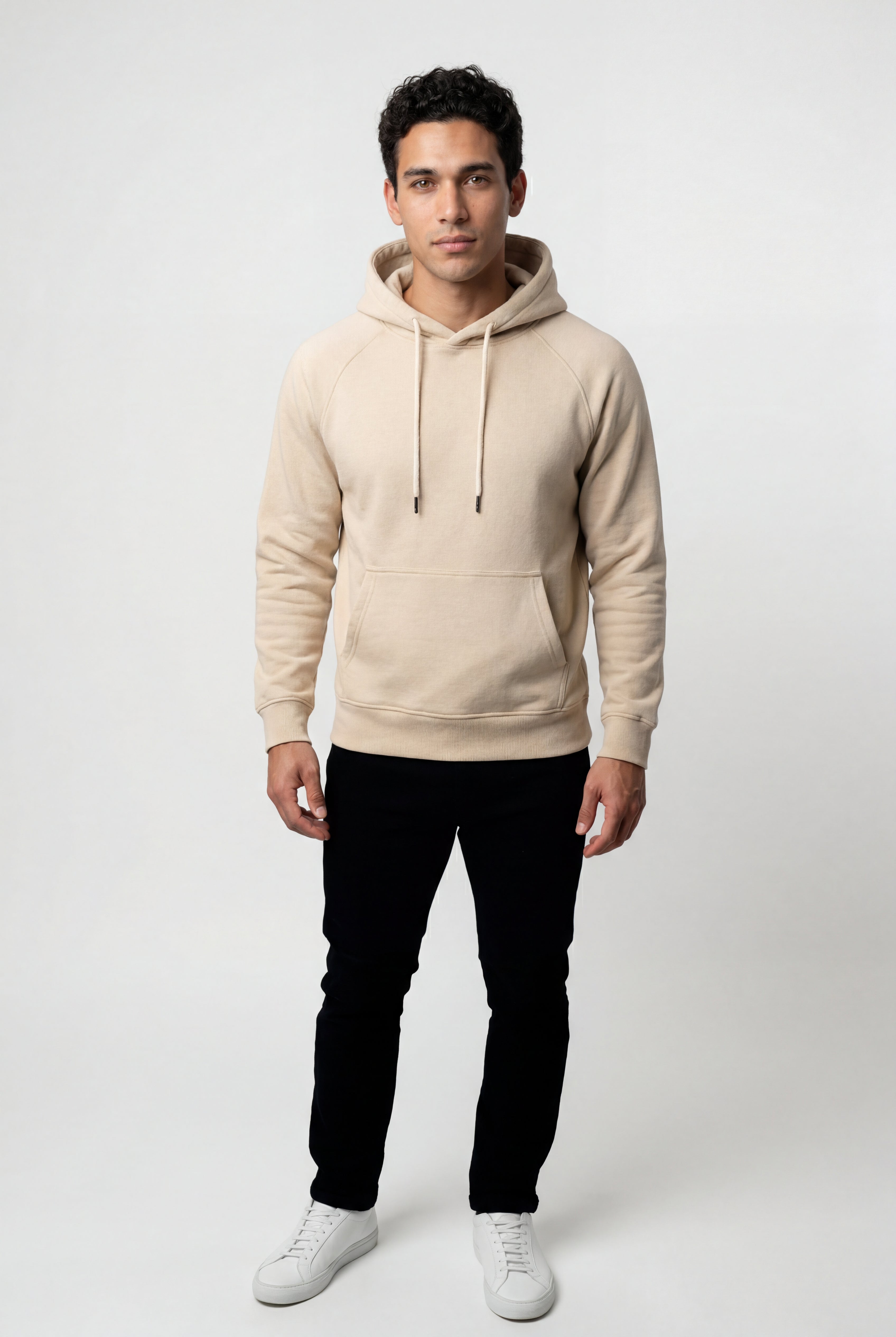 Men's Classic Drawstring Hood Regular Fit Pullover Hoodie