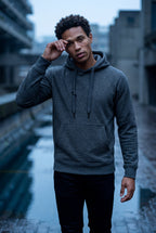 Men's Classic Drawstring Hood Regular Fit Pullover Hoodie