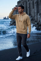 Men's Classic Drawstring Hood Regular Fit Pullover Hoodie
