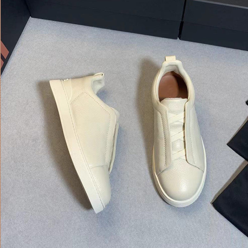 Liam | Textured Slip-on Low Top Sneakers