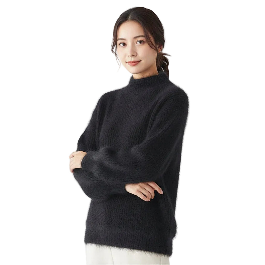 Janice |  Lantern Sleeve Sweater