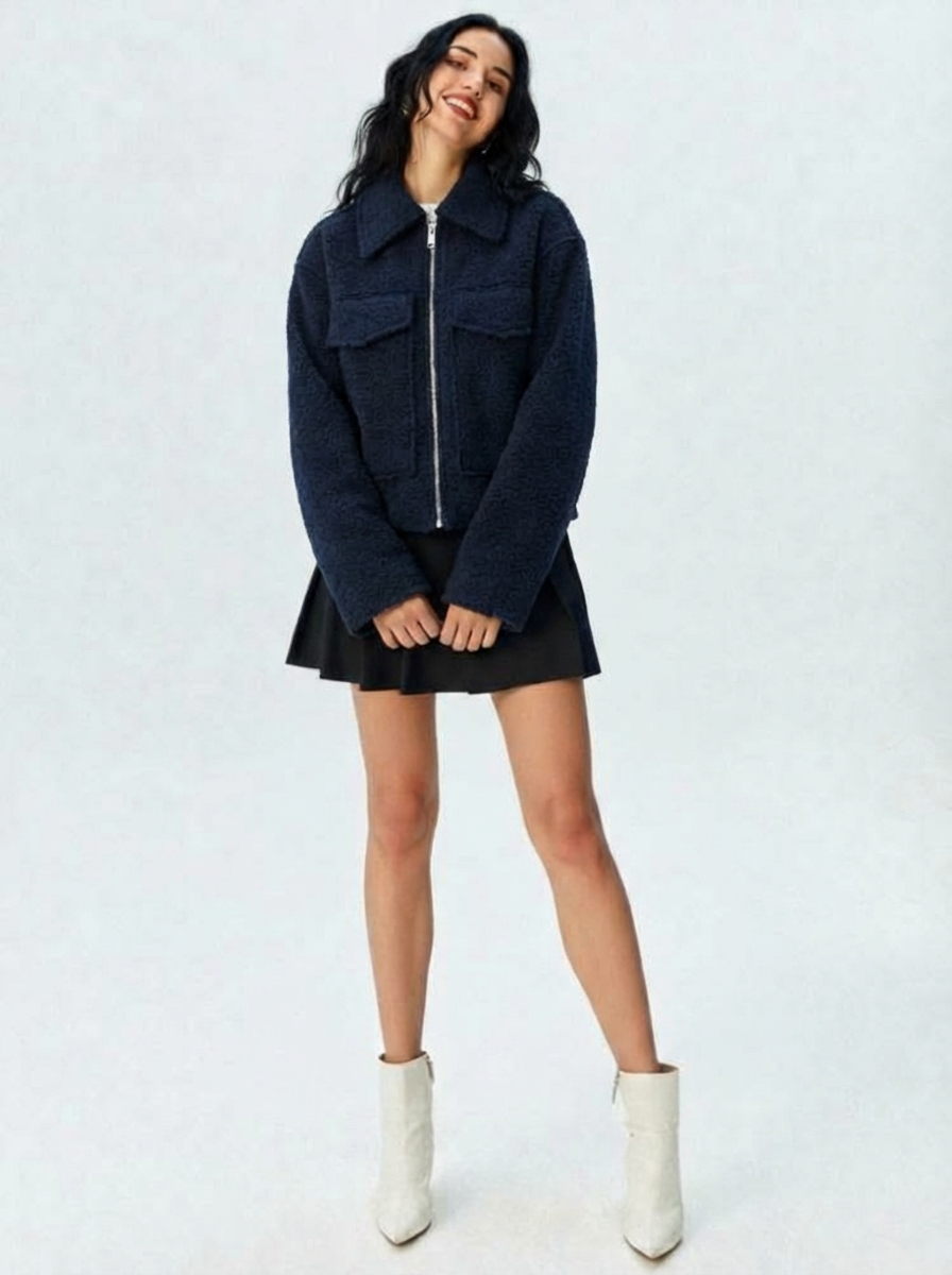 Noa | Tweed Zip Jacket