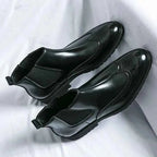 Liam | Brogue Detailing Chelsea Slip-on Boots