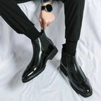 Liam | Brogue Detailing Chelsea Slip-on Boots