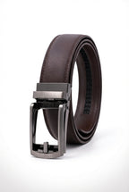 Kian | Gunmetal Automatic Buckle Adjustable Dress Belt