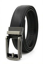 Kian | Gunmetal Automatic Buckle Adjustable Dress Belt