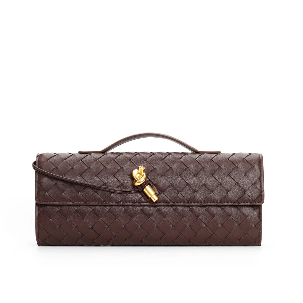 Lieke | Metallic Structured Clutch Shoulder Bag