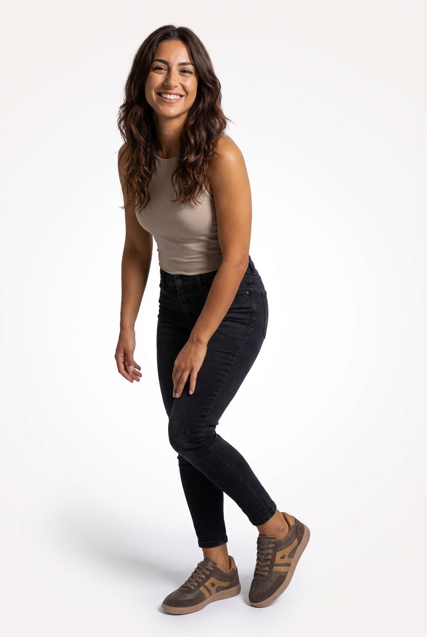 Lia | Retro Color-block Low-top Casual Sneakers