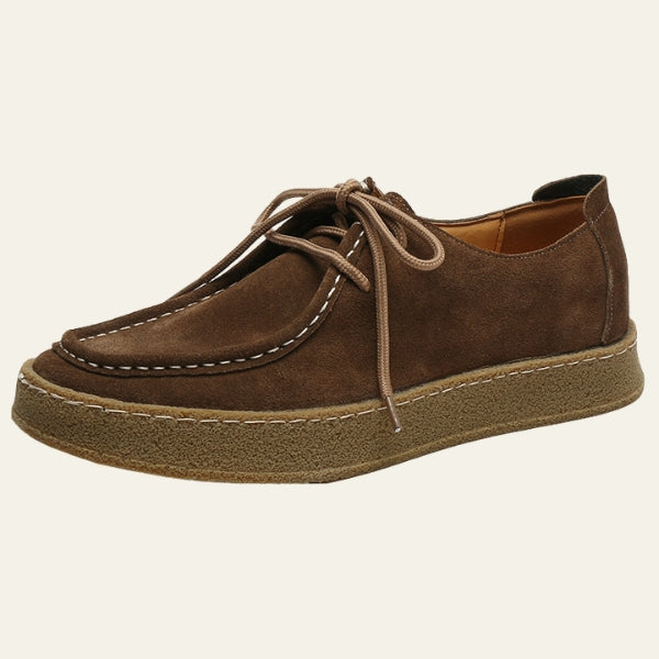 Gio | Structured Moc Toe Lace-up Casual Shoes