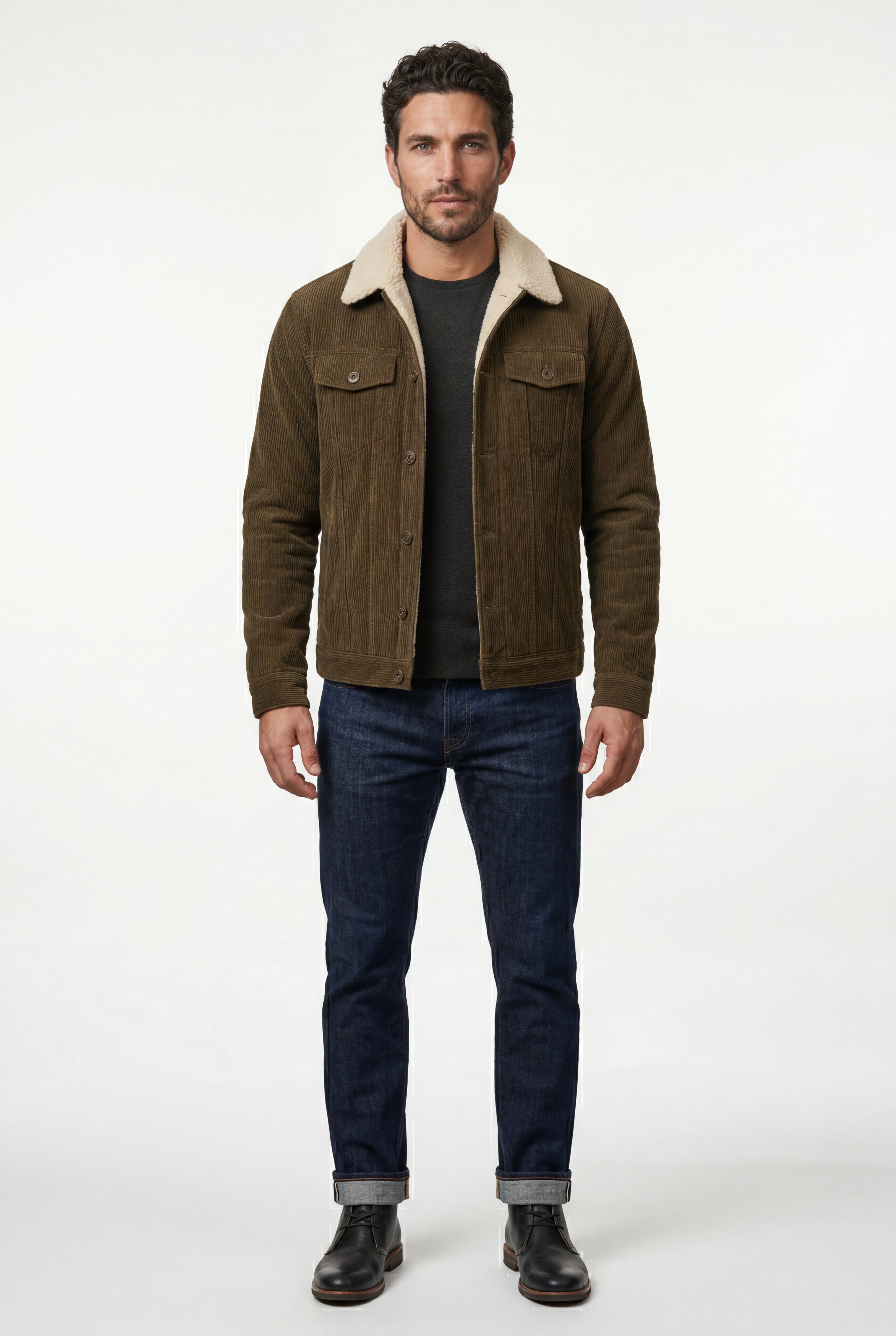 Liam | Structured Trucker Jacket with Collar