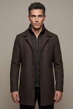 Liam | Tailored Three-button Winter Coat with Notched Lapel