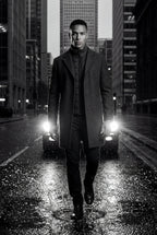 Liam | Tailored Three-button Winter Coat with Notched Lapel