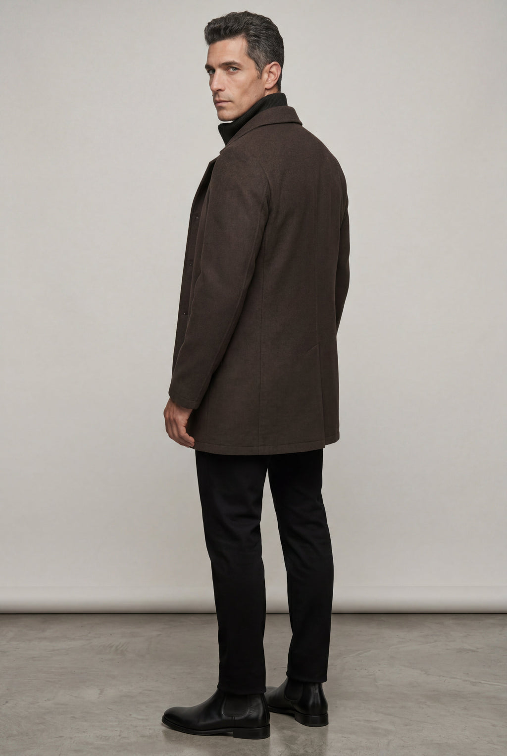 Liam | Tailored Three-button Winter Coat with Notched Lapel