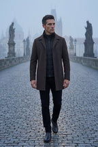 Liam | Tailored Three-button Winter Coat with Notched Lapel