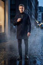 Liam | Tailored Three-button Winter Coat with Notched Lapel